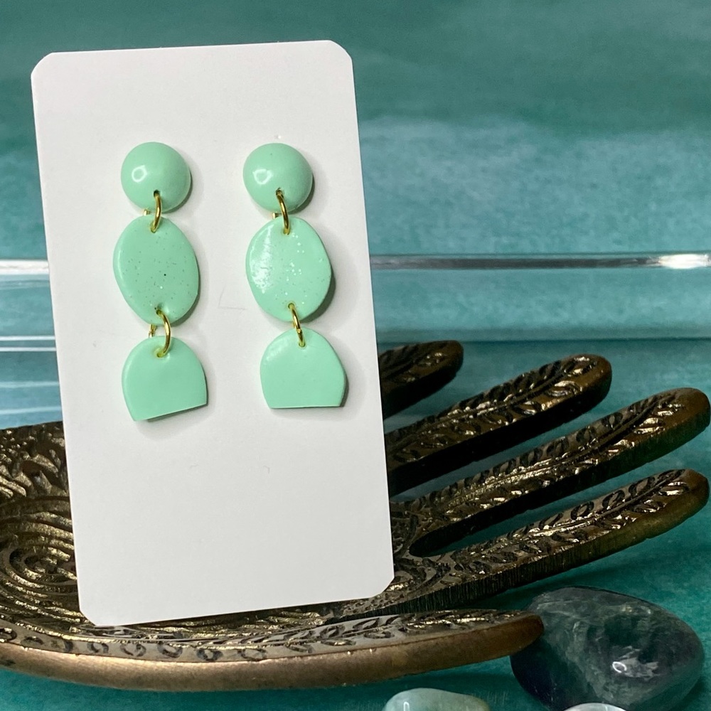 Handcrafted polymer clay earrings